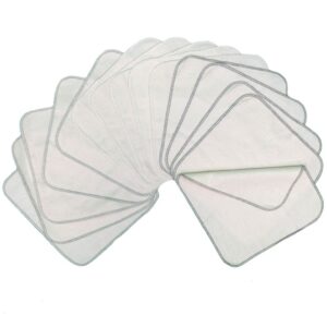 AVO + CADO — Lot de 15 Gants de Toilette Bébé Gris