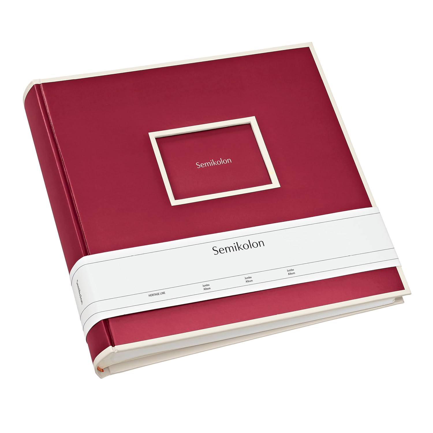 SEMIKOLON Jumbo — Album photo 30 x 30 cm 100 pages bordeaux