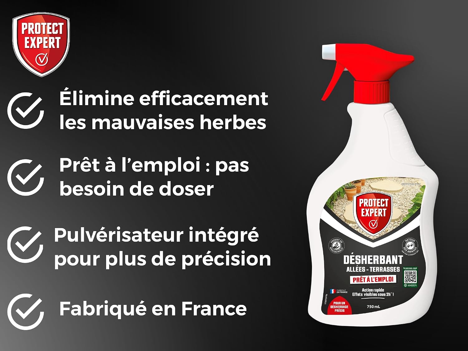 PROTECT EXPERT — Désherbant prêt à l'emploi 750ml – Image 3