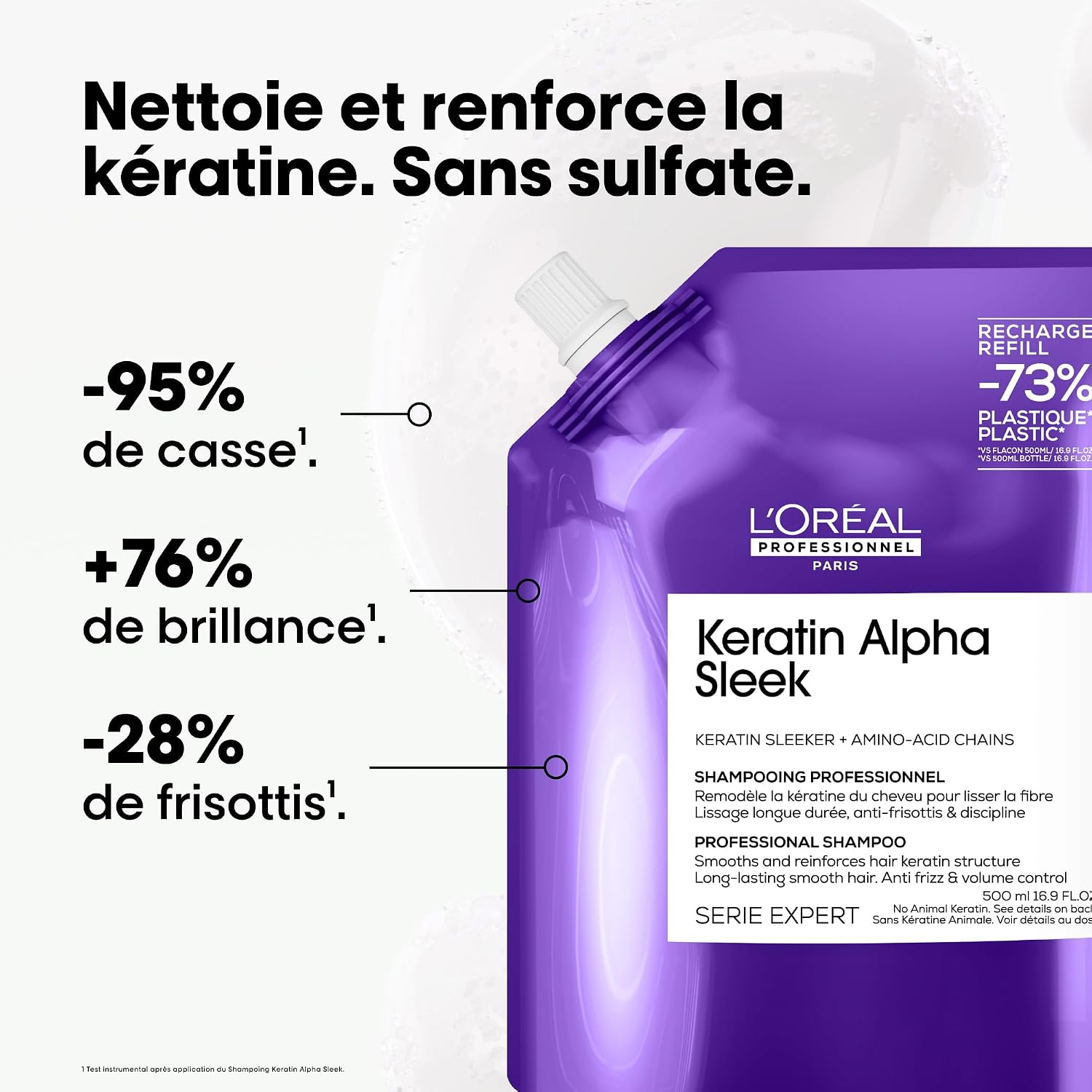 L'OREAL PROFESSIONNEL — Shampoing disciplinant recharge 500 ml – Image 2
