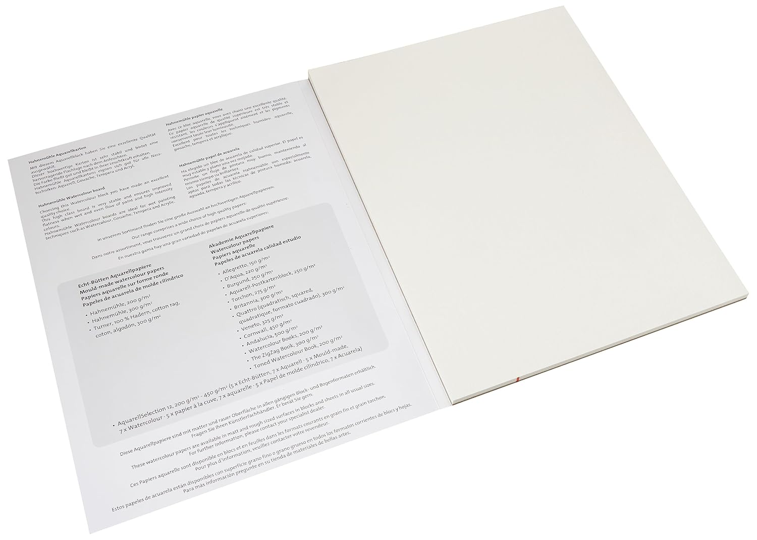 HAHNEMÜHLE — Bloc papier aquarelle 24 x 32 cm 300 g/m² – Image 3