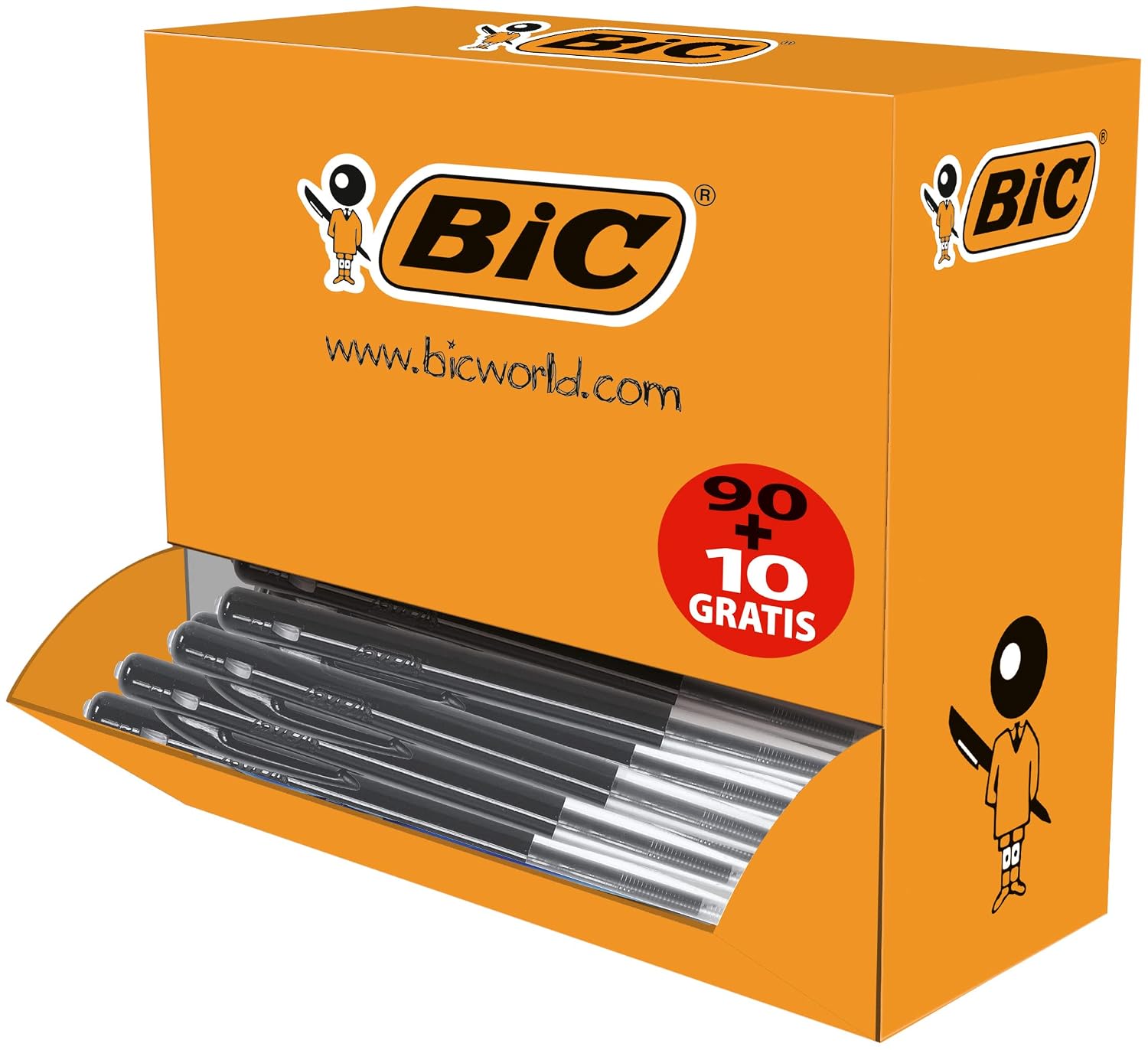 BIC M10 Original — Boîte de 100 Stylos-Bille Noirs – Image 8