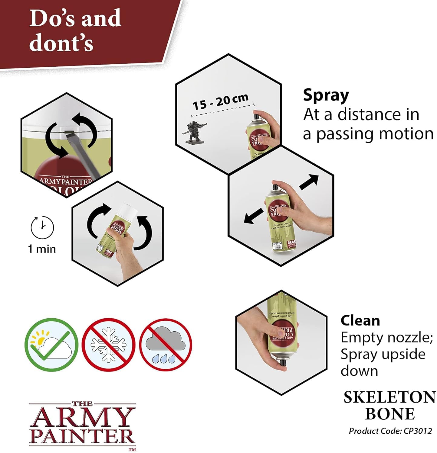 THE ARMY PAINTER Colour Primer Skeleton Bone — Spray acrylique 400 ml – Image 26