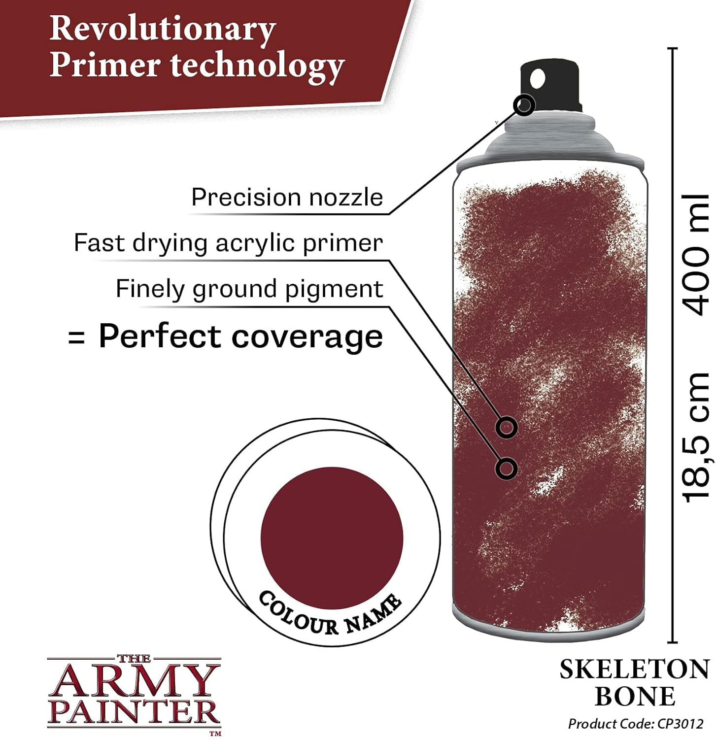 THE ARMY PAINTER Colour Primer Skeleton Bone — Spray acrylique 400 ml – Image 32