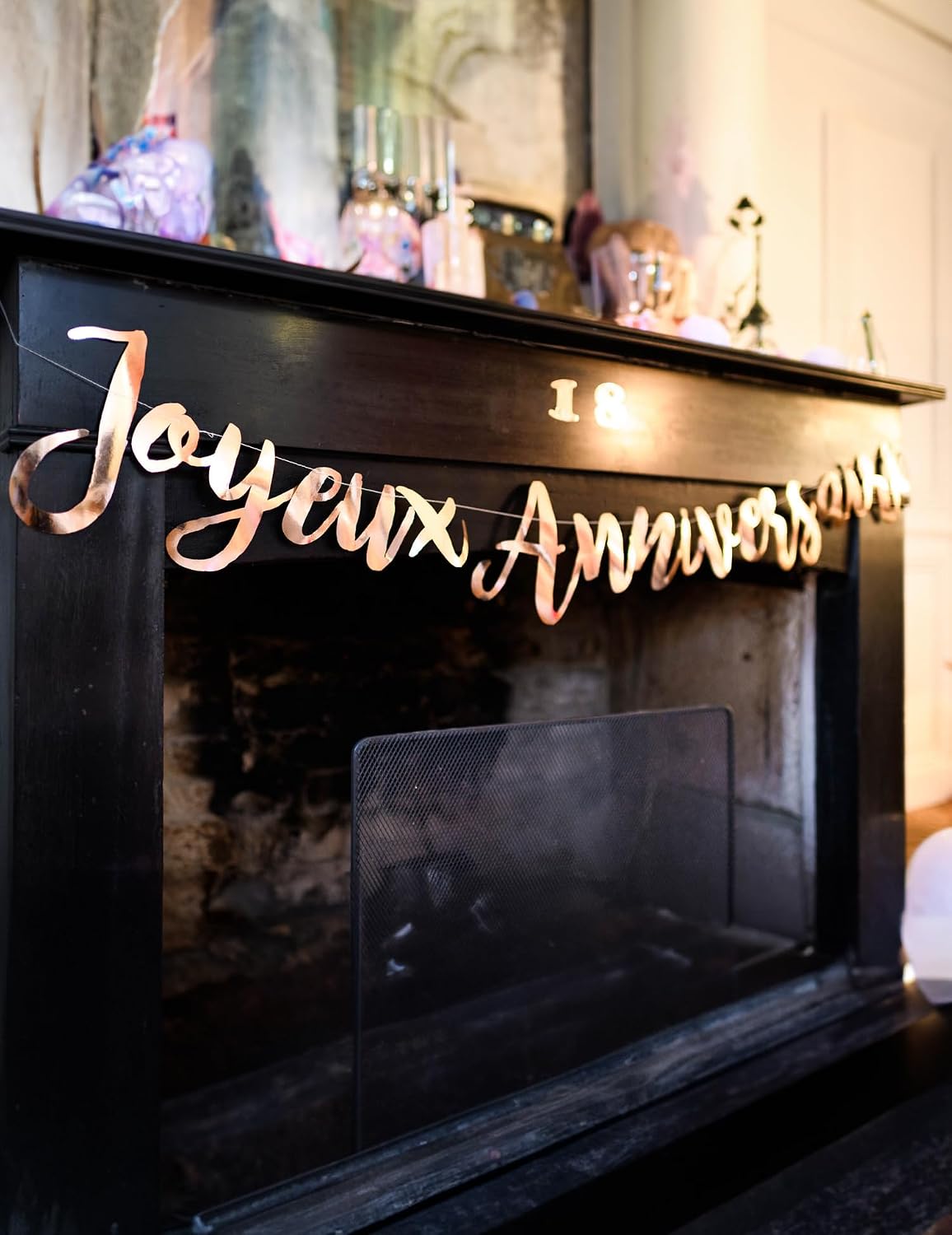ROSE GOLD — Guirlande Joyeux Anniversaire 1,80 m – Image 2