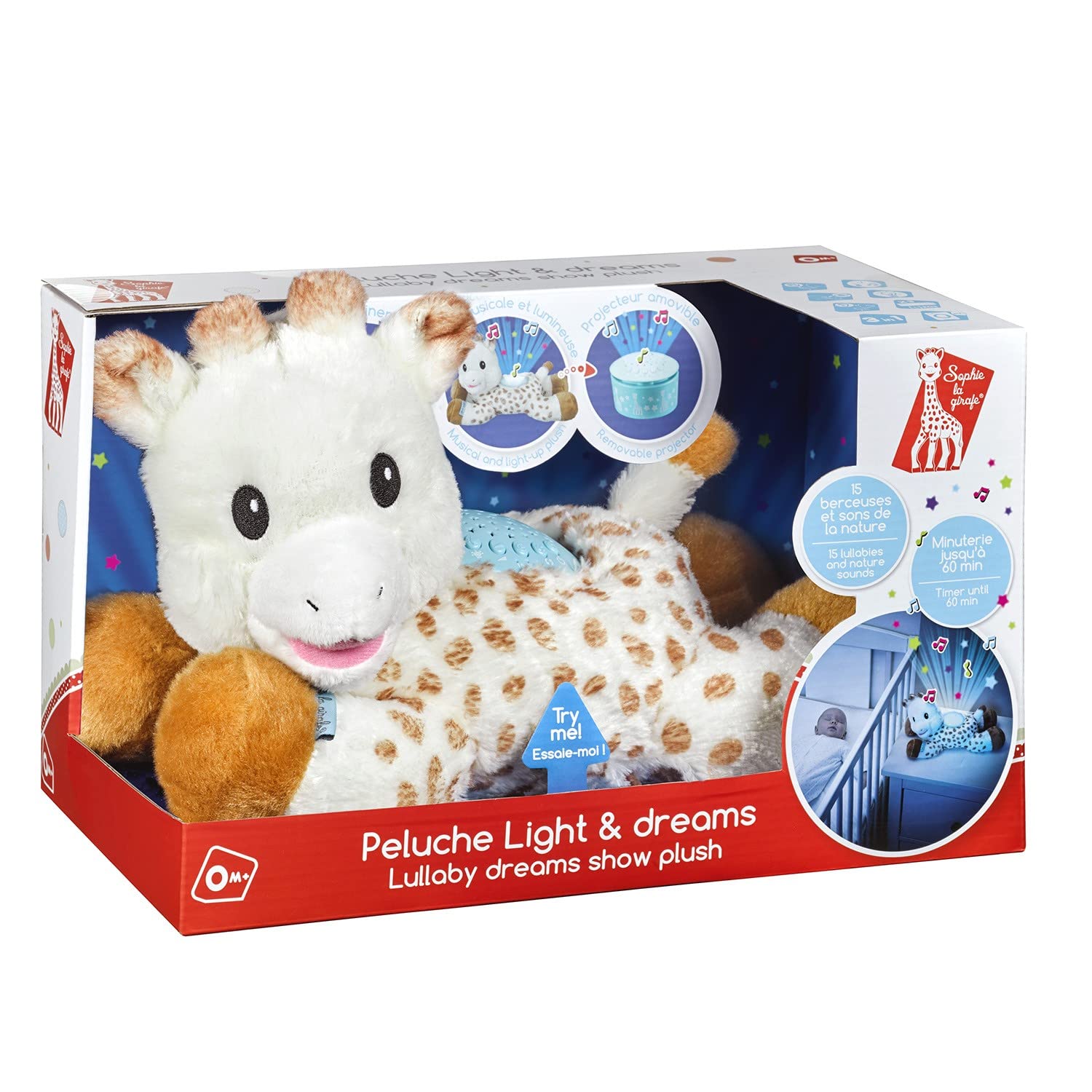 SOPHIE LA GIRAFE — Peluche veilleuse 3 en 1 multicolore – Image 7