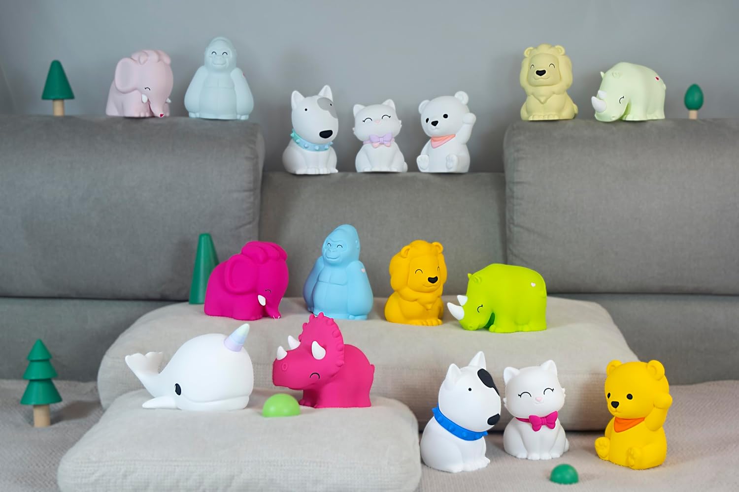 DHINK — Veilleuse LED Chien en Silicone Blanc – Image 7