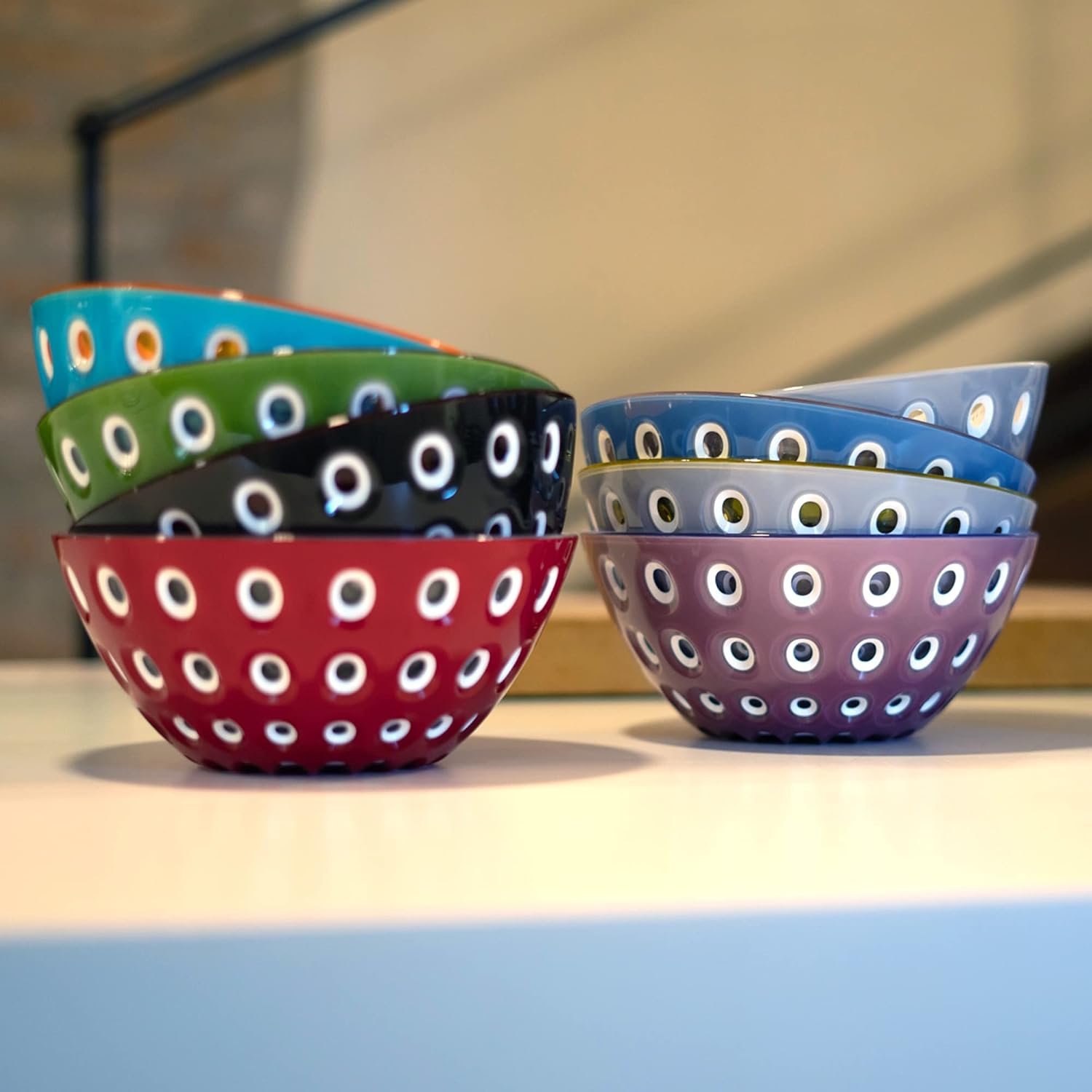 GUZZINI Le Murrine — Bol Ø20 cm Rouge/Blanc/Transparent – Image 2
