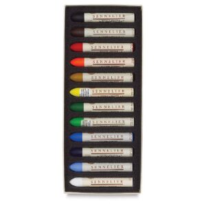 SENNELIER — Lot de 12 Pastels à l’Huile