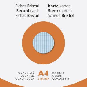Alternative view of EXACOMPTA — Étui de 100 fiches bristol quadrillées A4