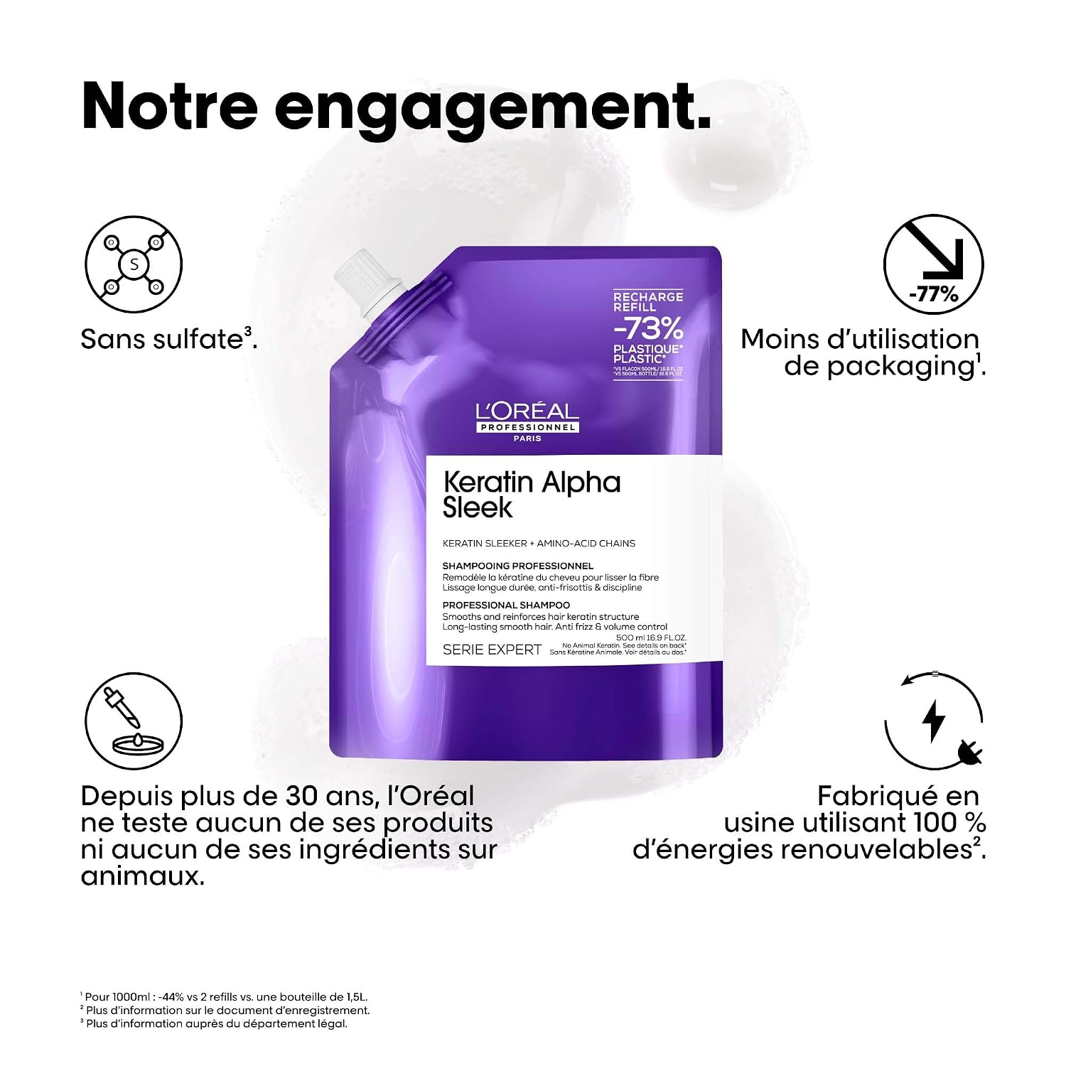 L'OREAL PROFESSIONNEL — Shampoing disciplinant recharge 500 ml – Image 5