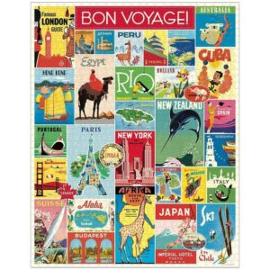 Alternative view of CAVALLINI — Puzzle 1000 Pièces Vintage Travel