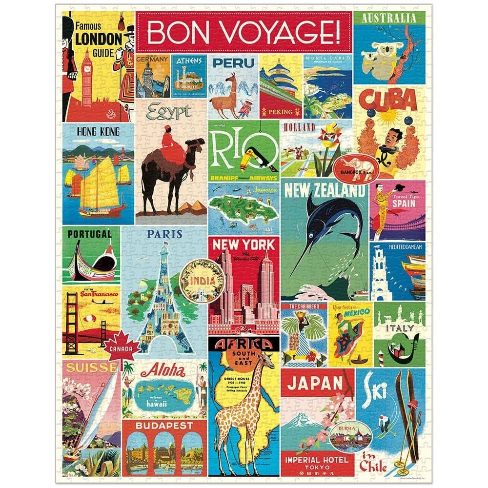 CAVALLINI — Puzzle 1000 Pièces Vintage Travel – Image 6