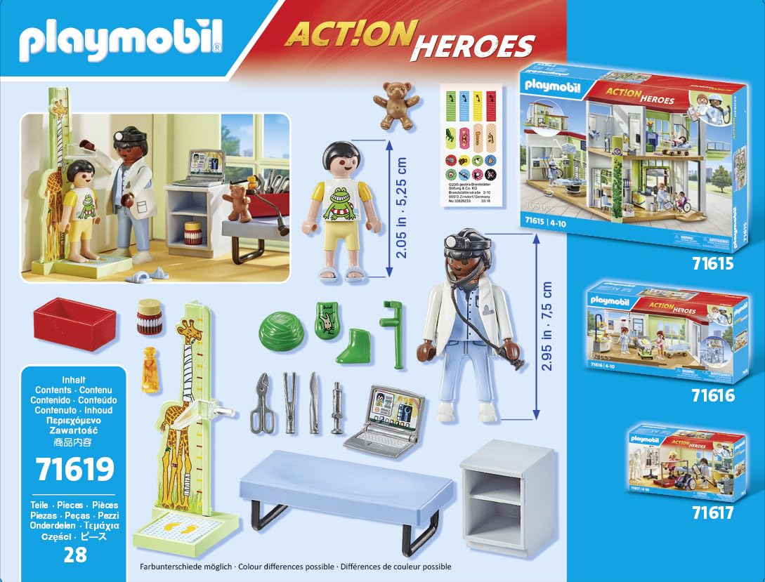 PLAYMOBIL Action Heroes 71619 — Pédiatre avec enfant – Image 16