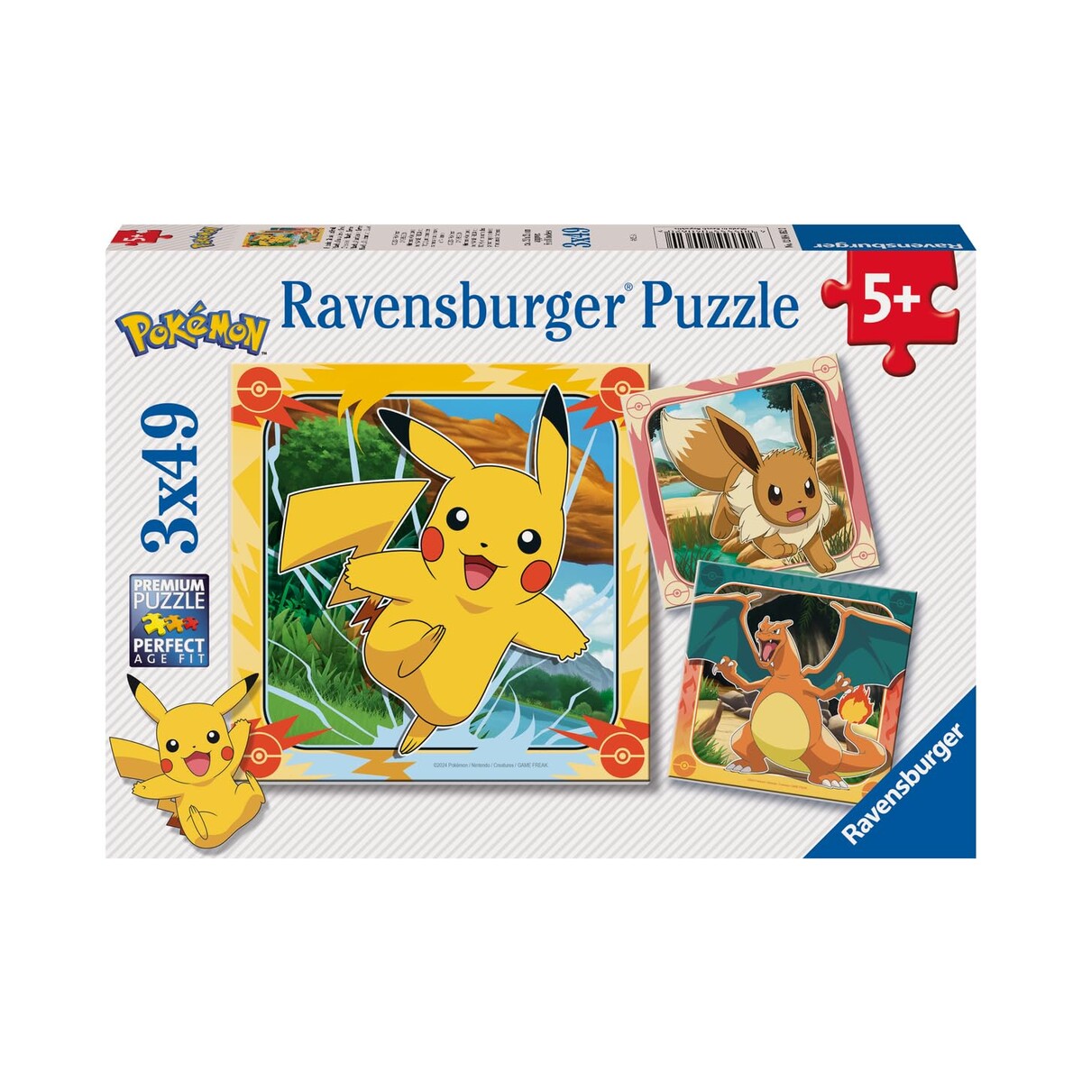 RAVENSBURGER — Lot de 3 Puzzles 49 pièces Pokémon