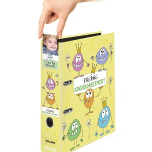 Alternative view of FALKEN — Classeur maternelle A4 monstres 8 cm
