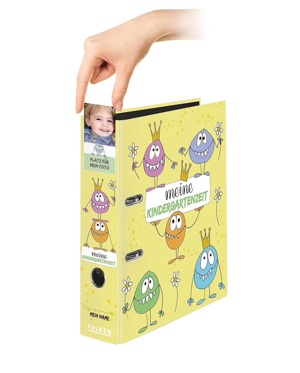FALKEN — Classeur maternelle A4 monstres 8 cm – Image 2