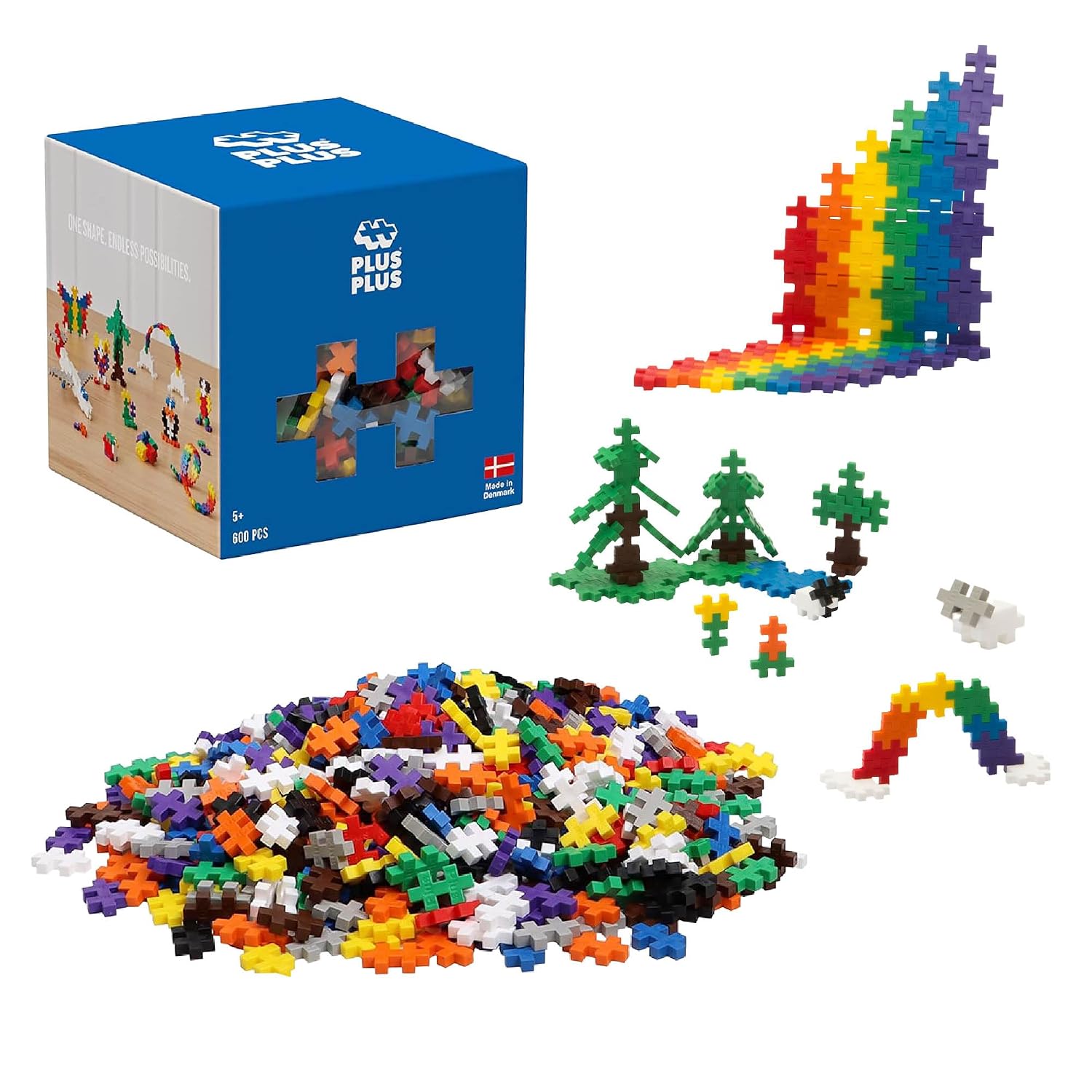 PLUS-PLUS — Boîte de 600 Pièces de Construction Basic