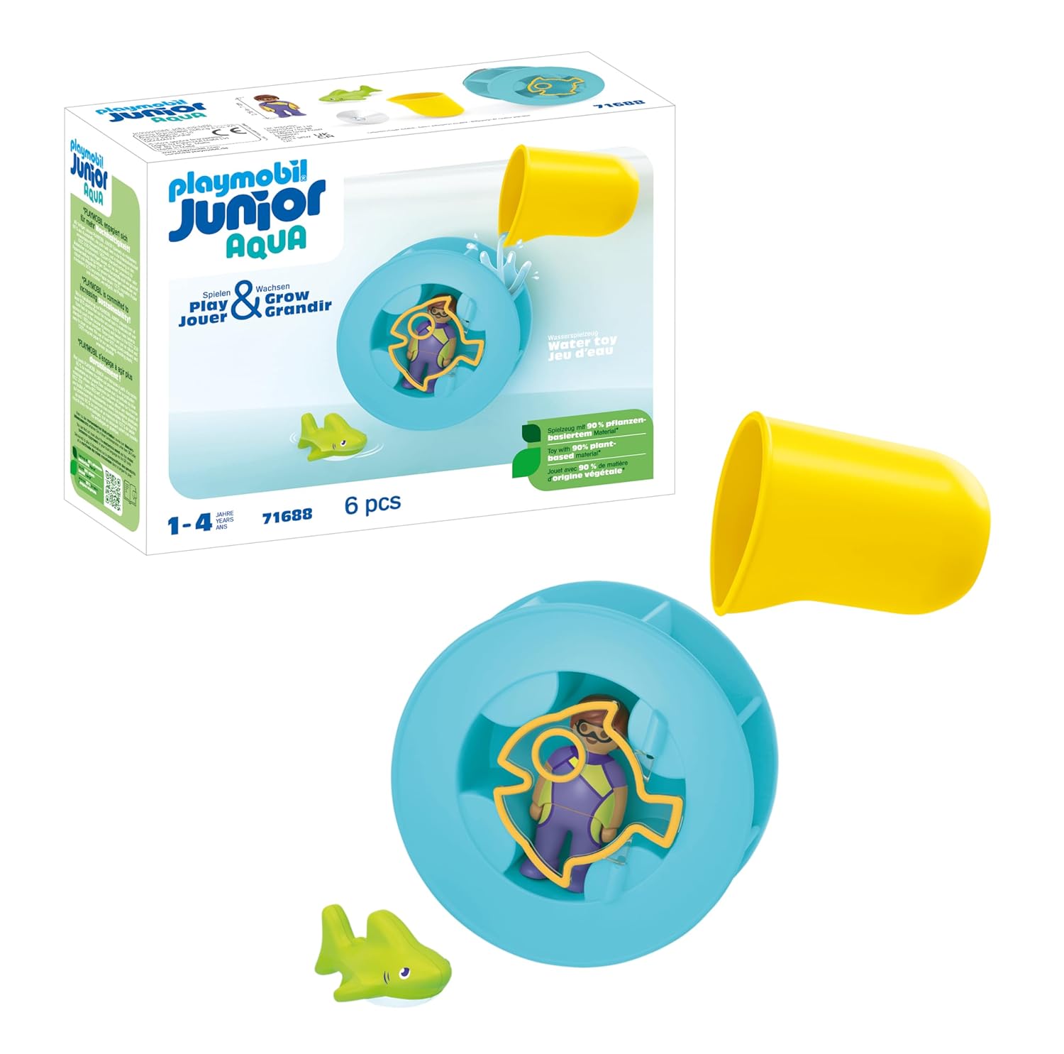 PLAYMOBIL Junior Aqua — Roue Aquatique avec bébé requin – Image 23
