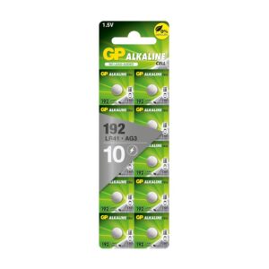 192 — Lot de 10 piles bouton alcalines