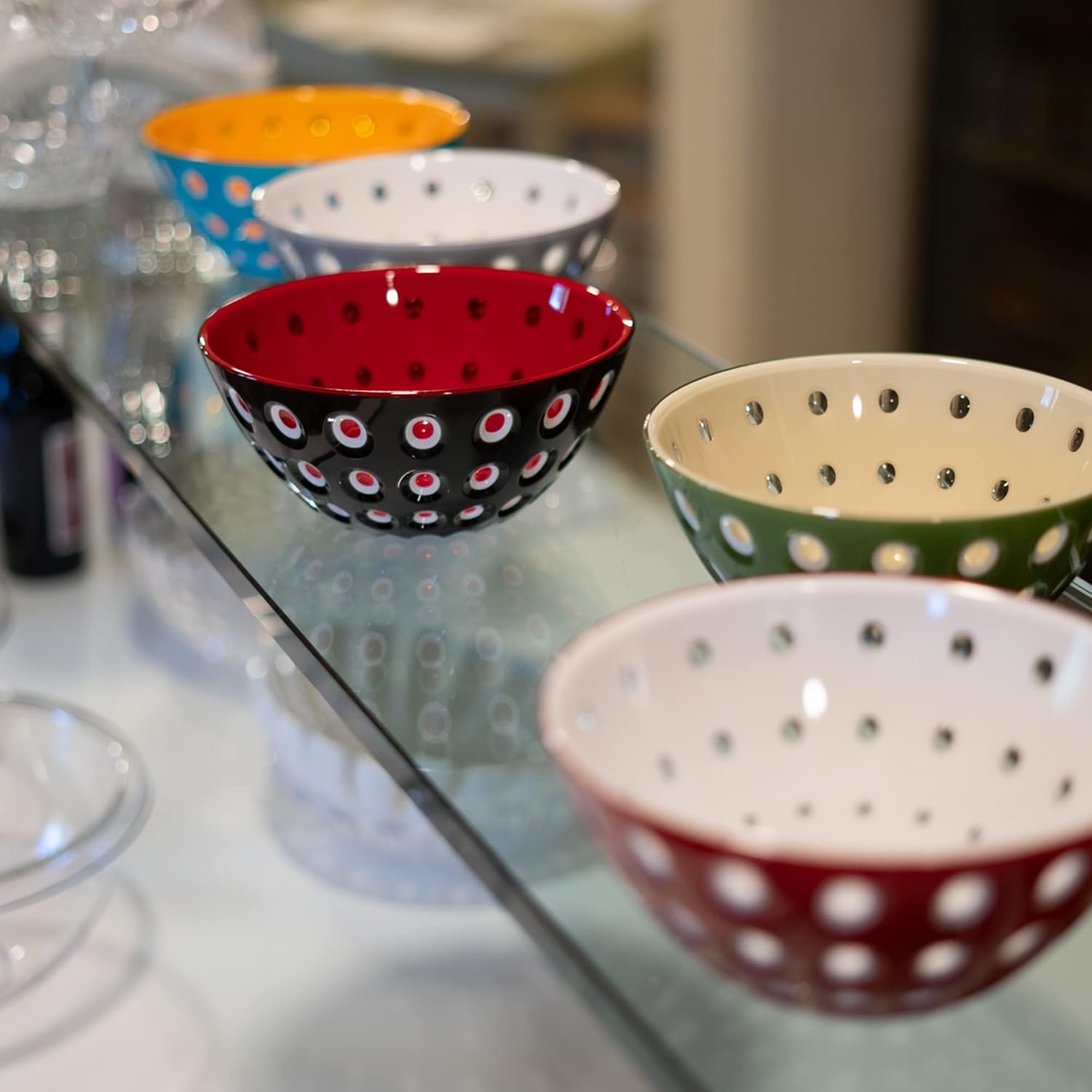 GUZZINI Le Murrine — Bol Ø20 cm Rouge/Blanc/Transparent – Image 12