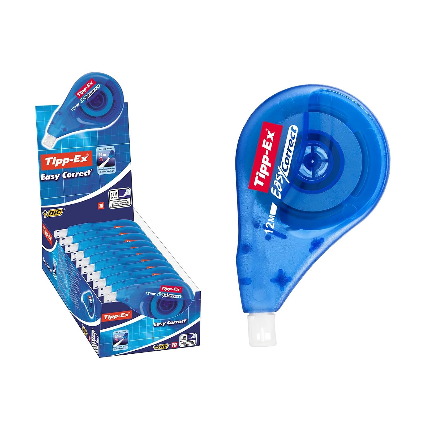 TIPP-EX Easy Correct — Boîte de 10 Rubans Correcteurs 12 m – Image 2