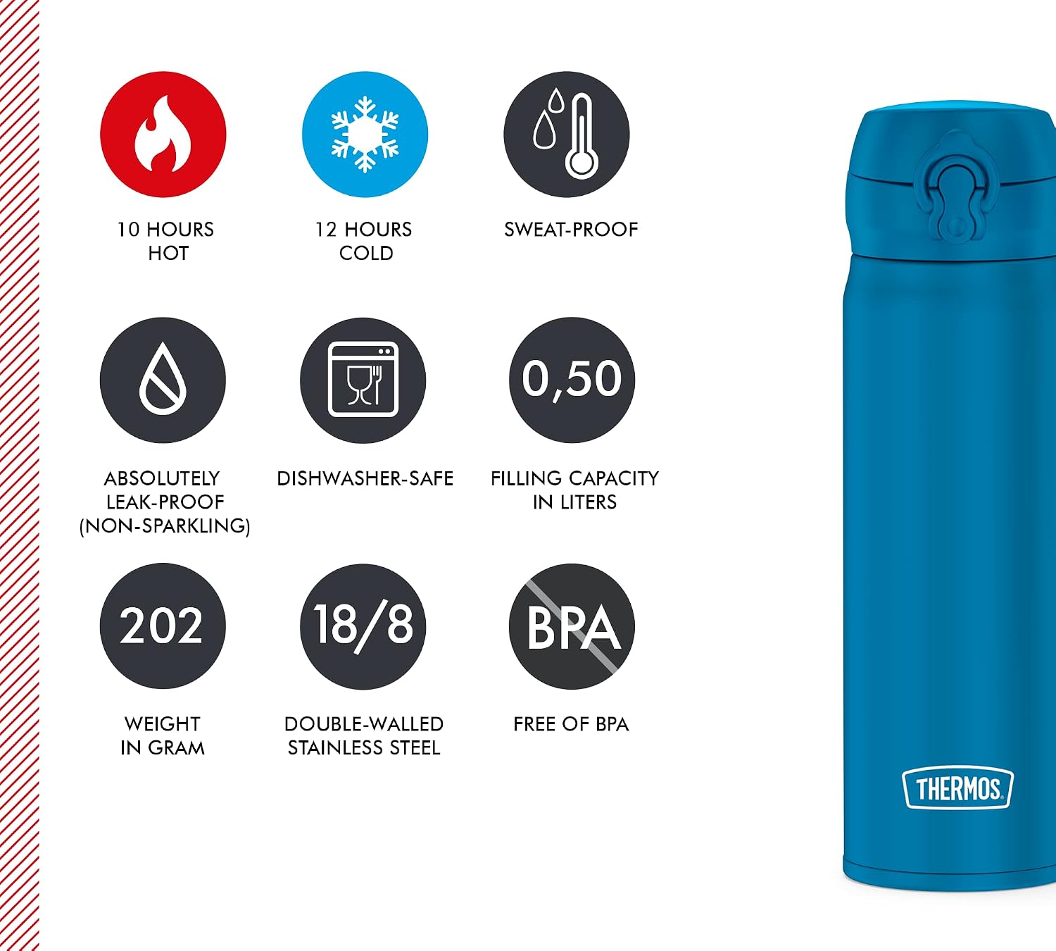 THERMOS Ultralight Hydromat — Gourde isotherme 0,50 l – Image 4