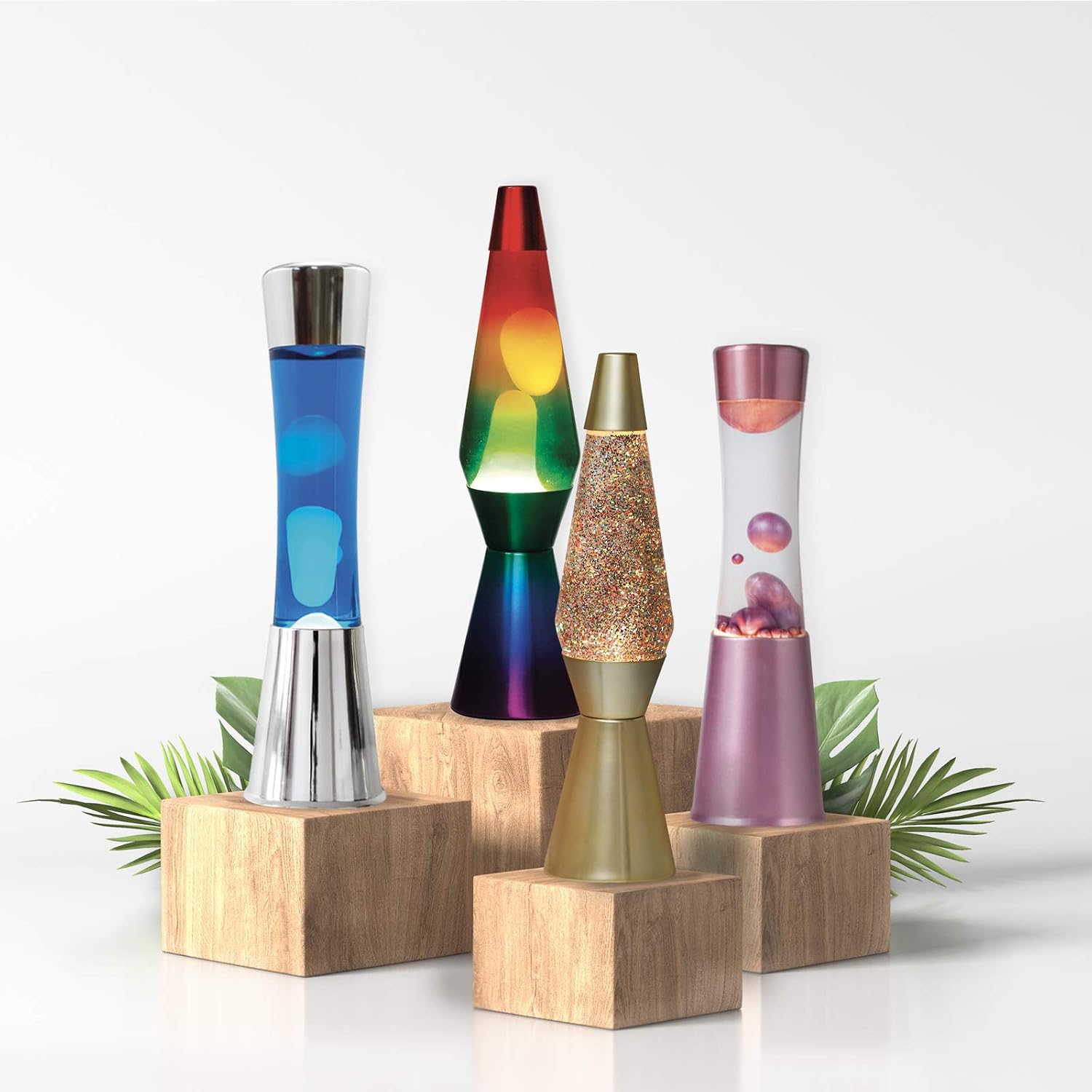 I-TOTAL — Lampe à lave Magma & paillettes dorées – Image 4