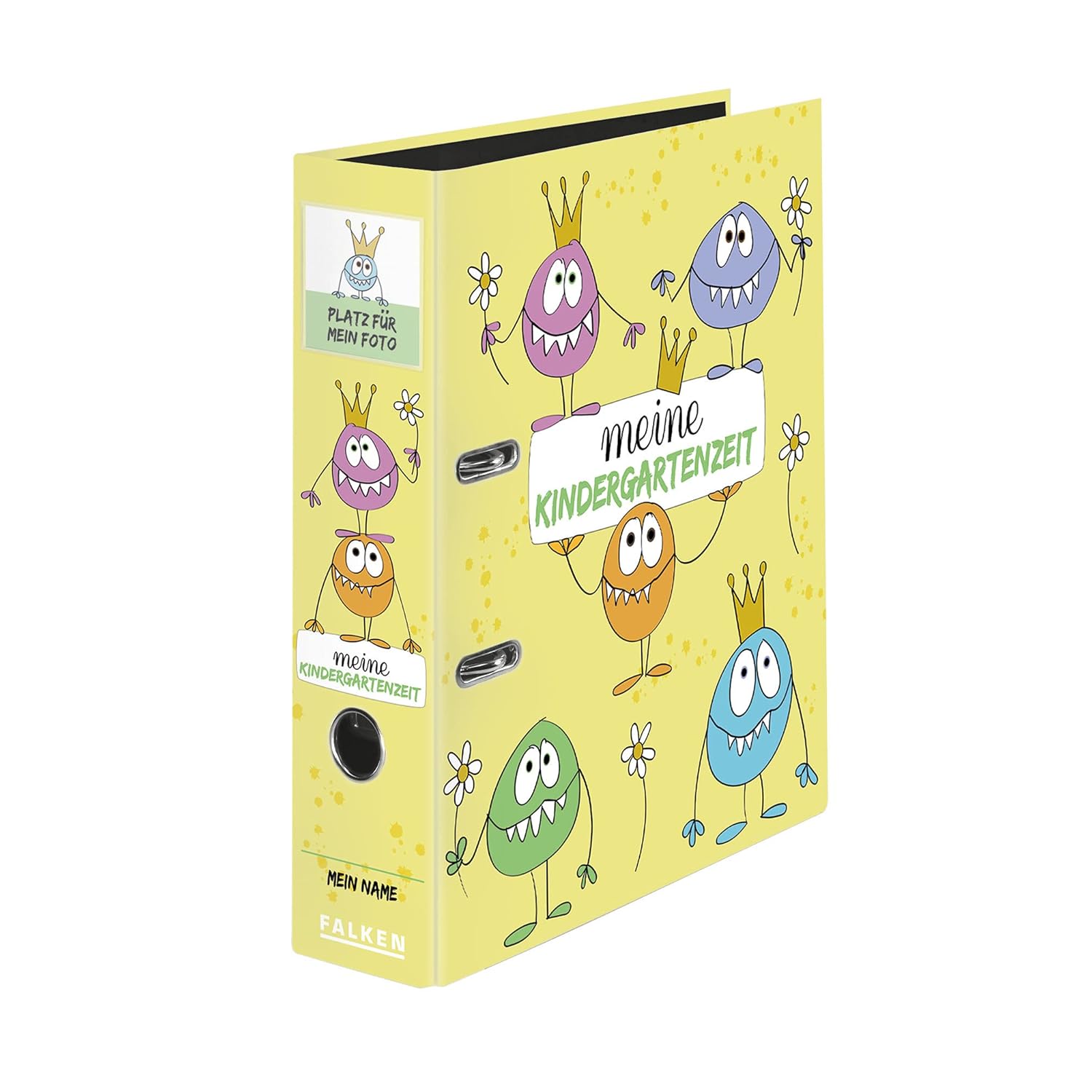 FALKEN — Classeur maternelle A4 monstres 8 cm
