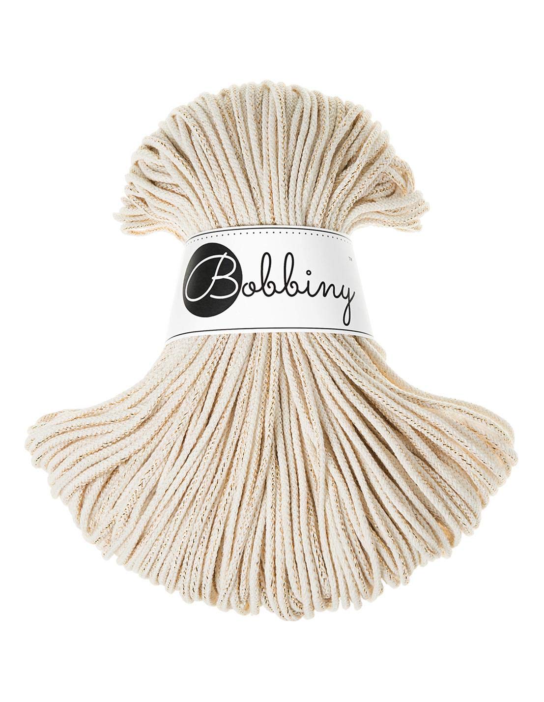 BOBBINY — Cordon macramé 3 mm 100 m doré naturel – Image 12