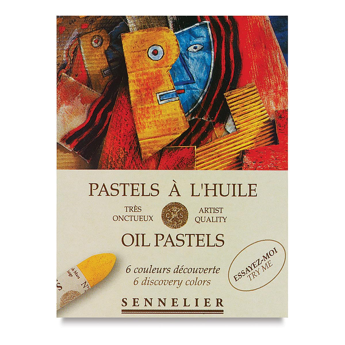 SENNELIER Discovery — Lot de 6 Pastels à l’Huile Rouge – Image 3