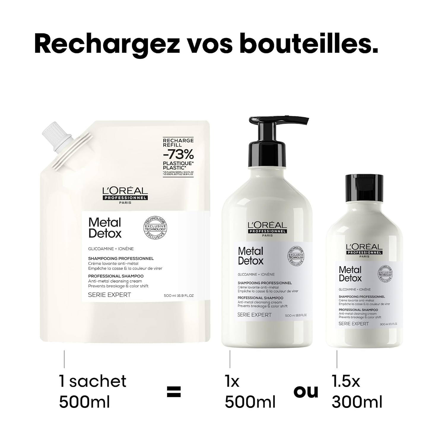 L'OREAL PROFESSIONNEL Metal Detox — crème lavante recharge 500 ml – Image 5