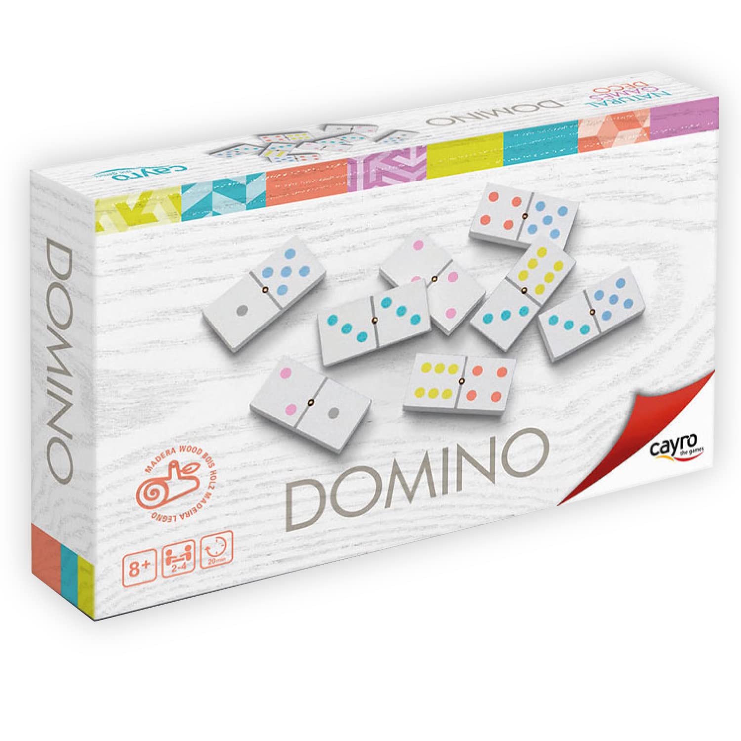 CAYRO — Jeu de dominos en bois naturel 2 à 6 joueurs – Image 9