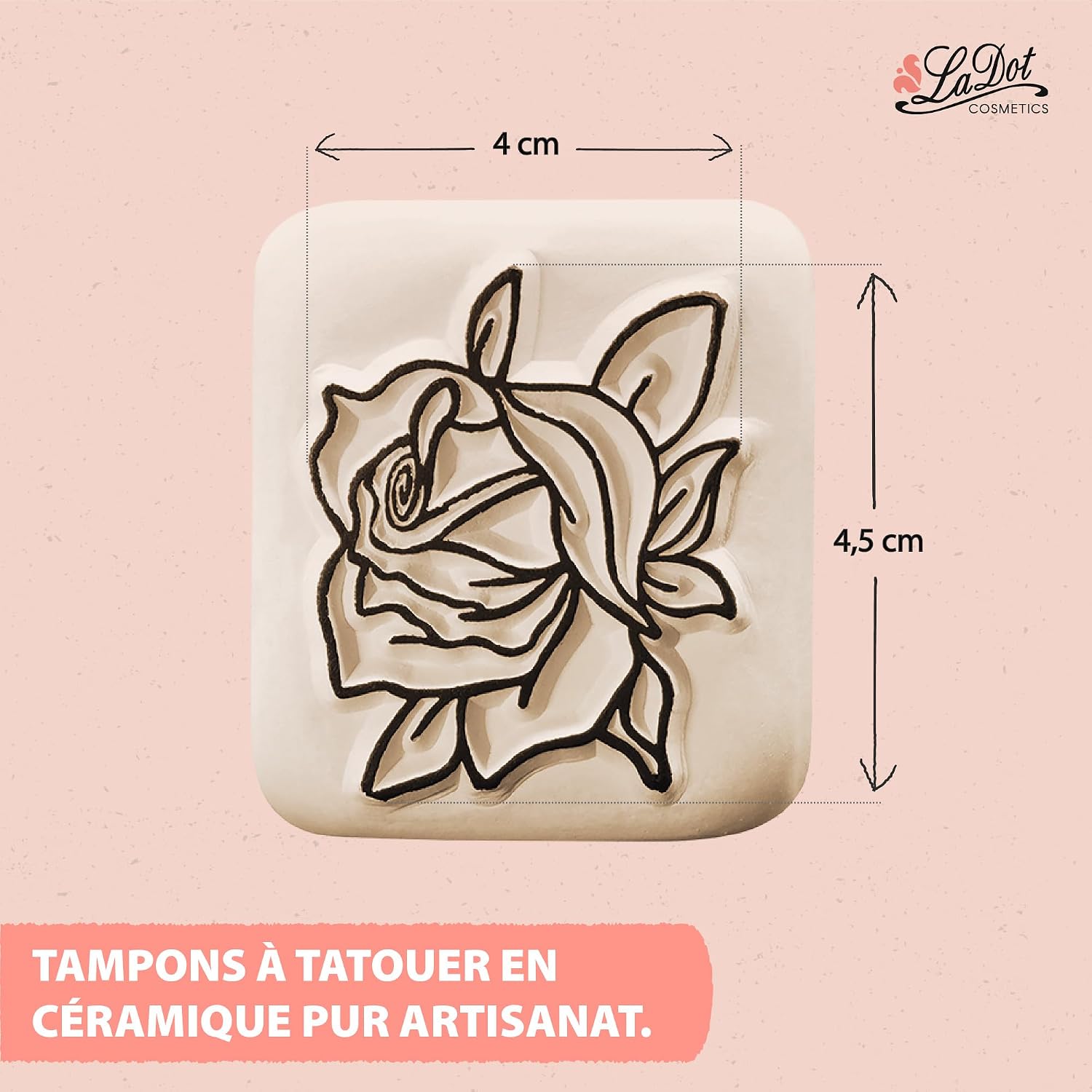 LADOT — Tampon Tatouage Temporaire Rose en Céramique – Image 12