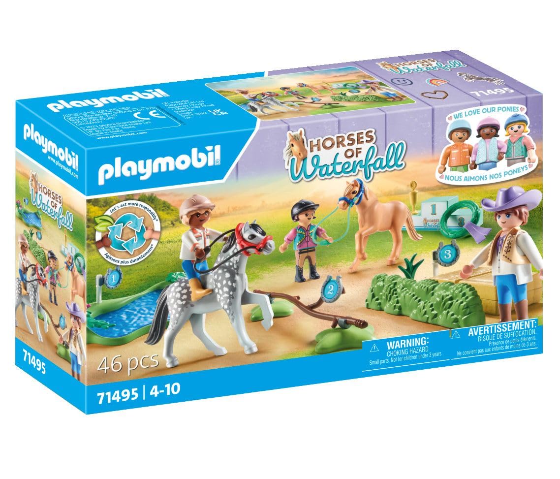 PLAYMOBIL Horses of Waterfall — Cavaliers avec poneys – Image 27