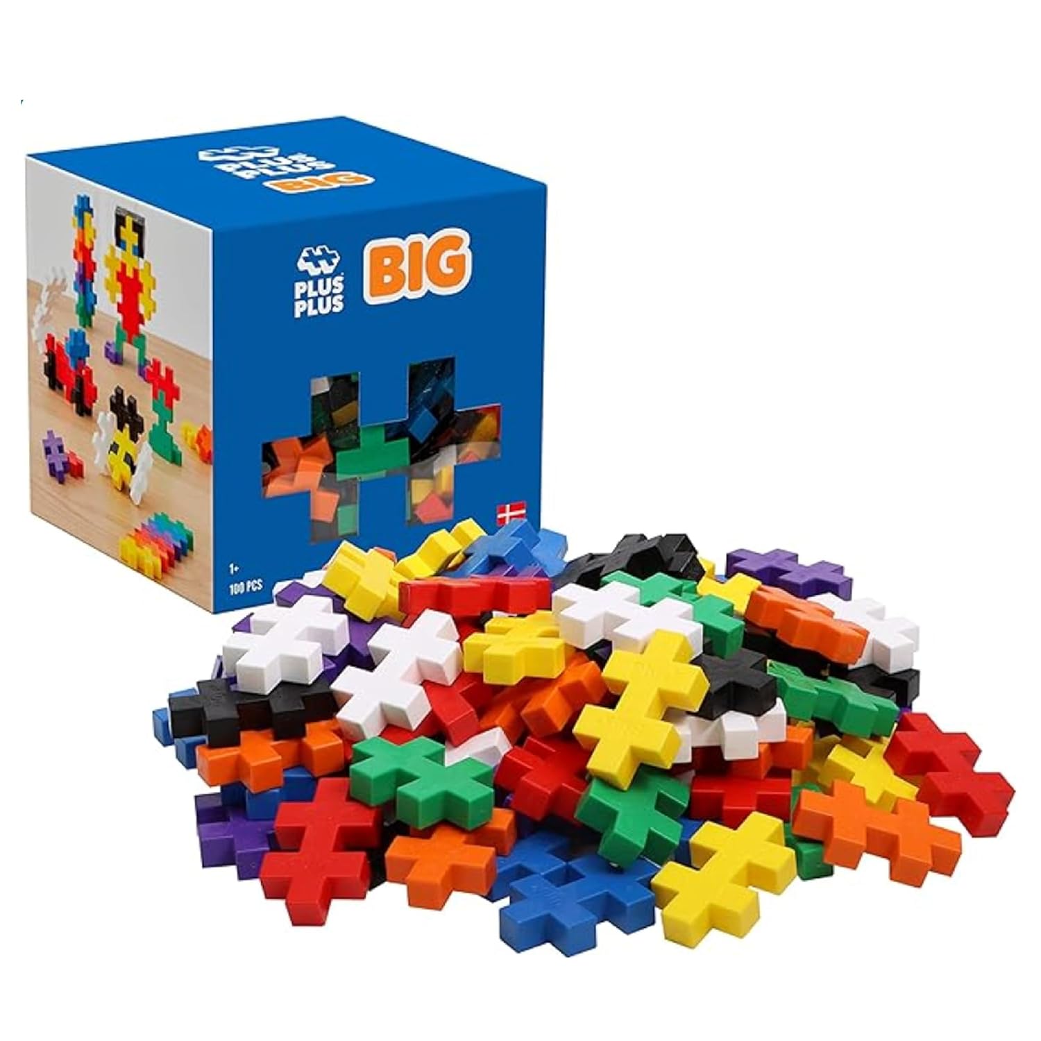 PLUS PLUS BIG Basic — 100 Briques de Construction Multicolores – Image 10