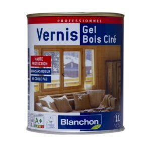 BLANCHON — Vernis gel bois ciré incolore 1 L