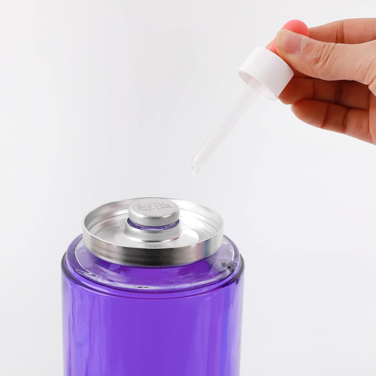 I-TOTAL — Lampe à lave Magma & Glitter violet/blanc – Image 2