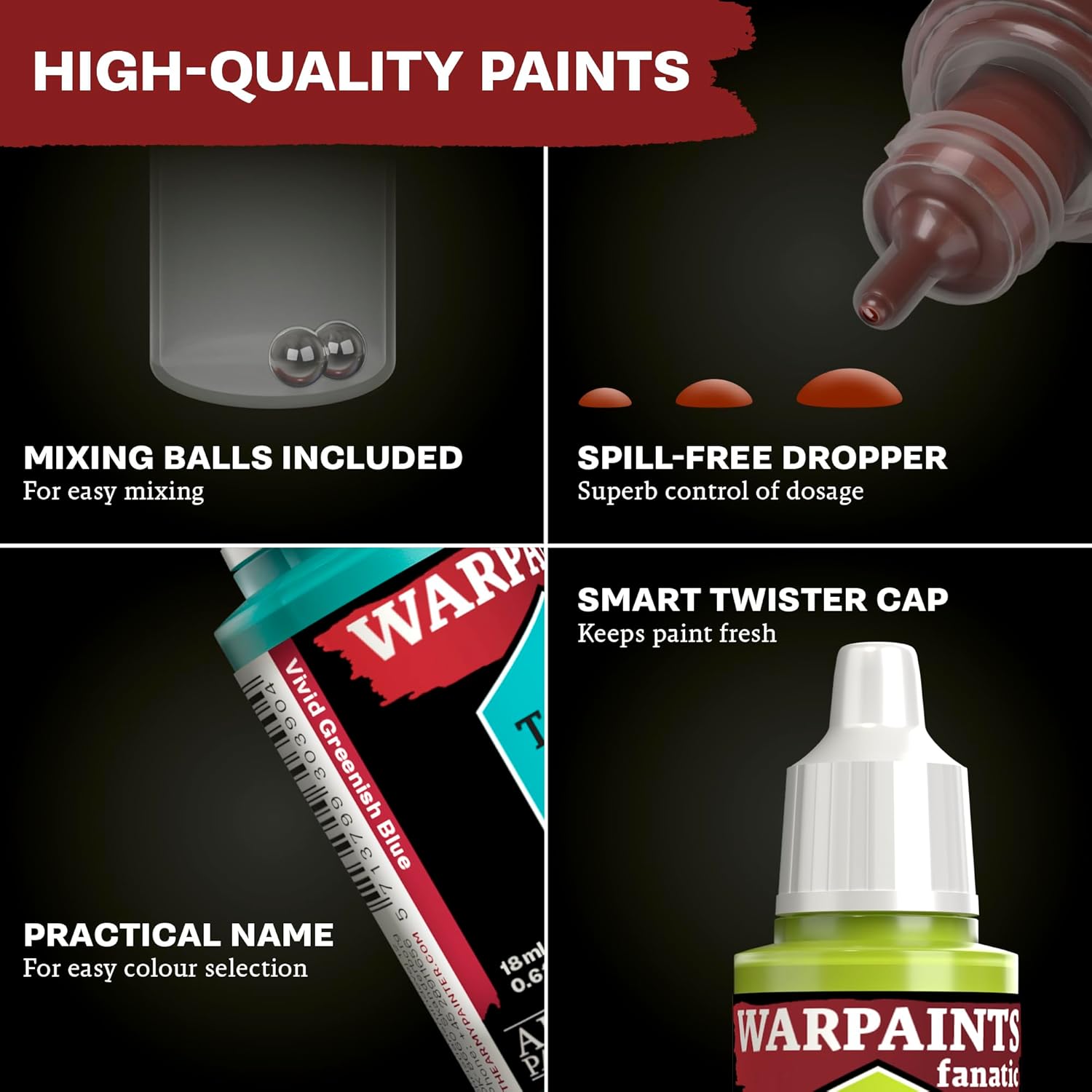 THE ARMY PAINTER Warpaints Fanatic Washes — Peinture acrylique rouge foncé – Image 3