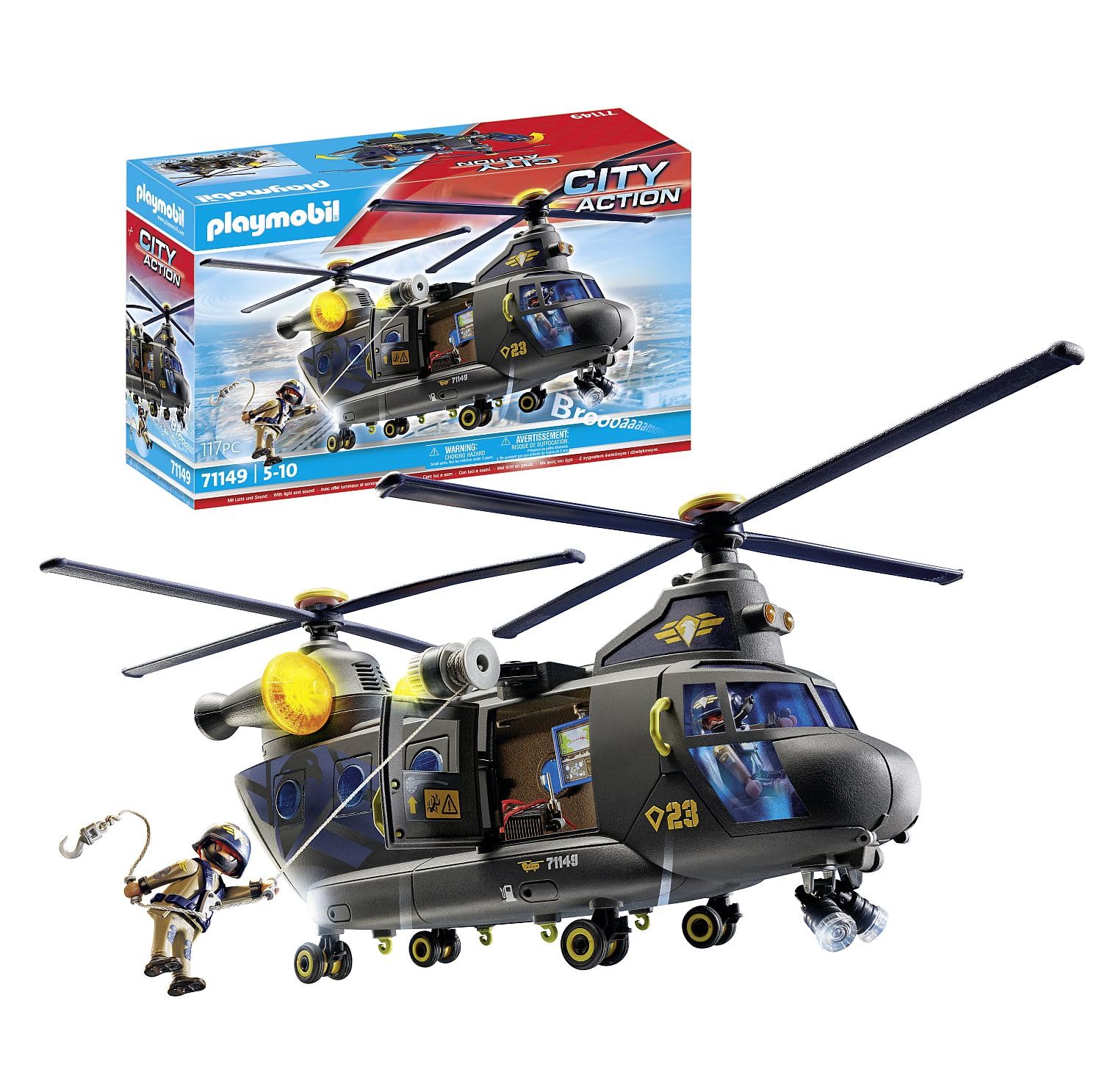 PLAYMOBIL City Action 71149 — Hélicoptère Forces spéciales