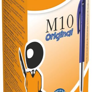 BIC M10 Original — Boîte de 50 Stylos-Bille Bleus 1,0 mm