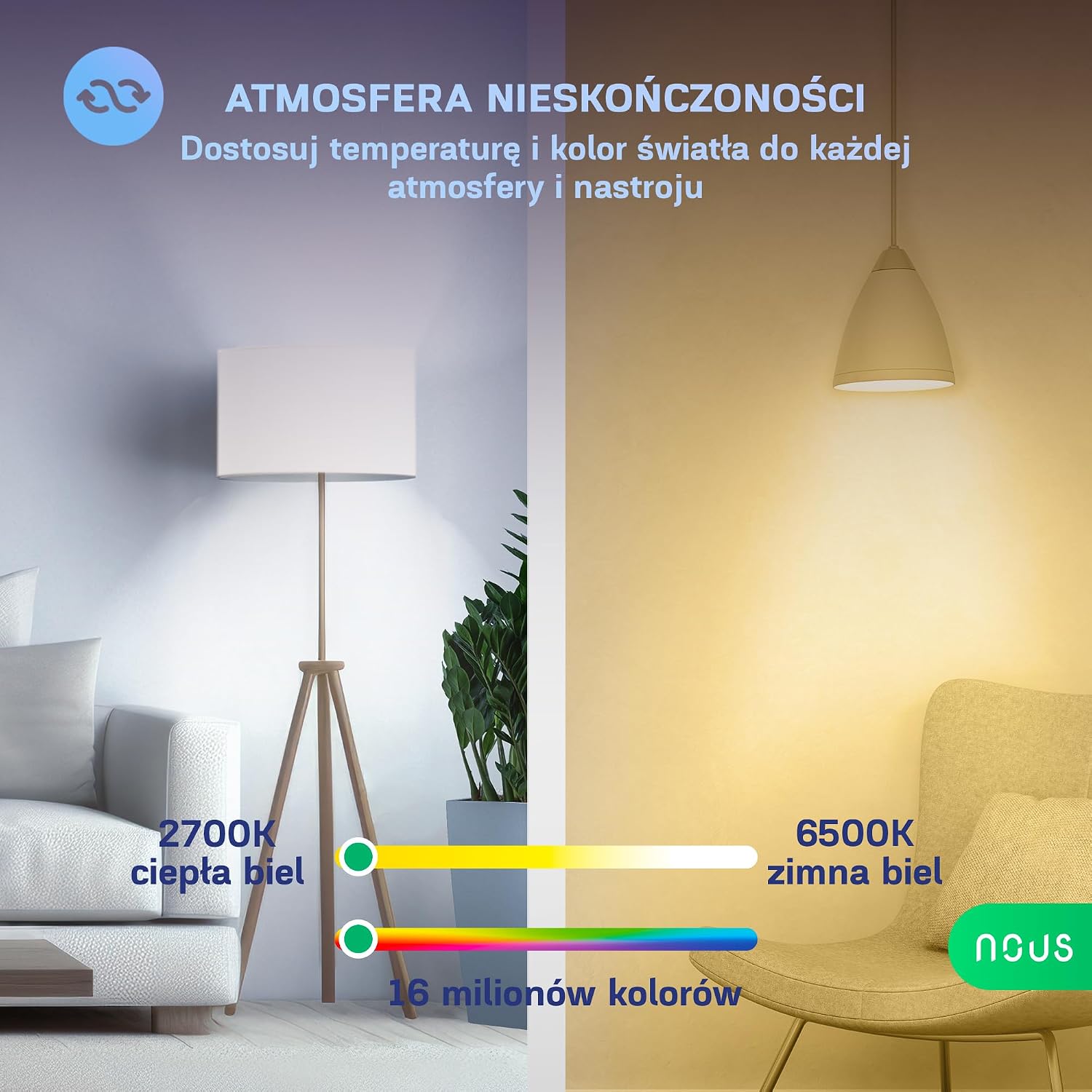 NOUS P3 — Ampoule LED Connectée E27 RGB Dimmable – Image 3