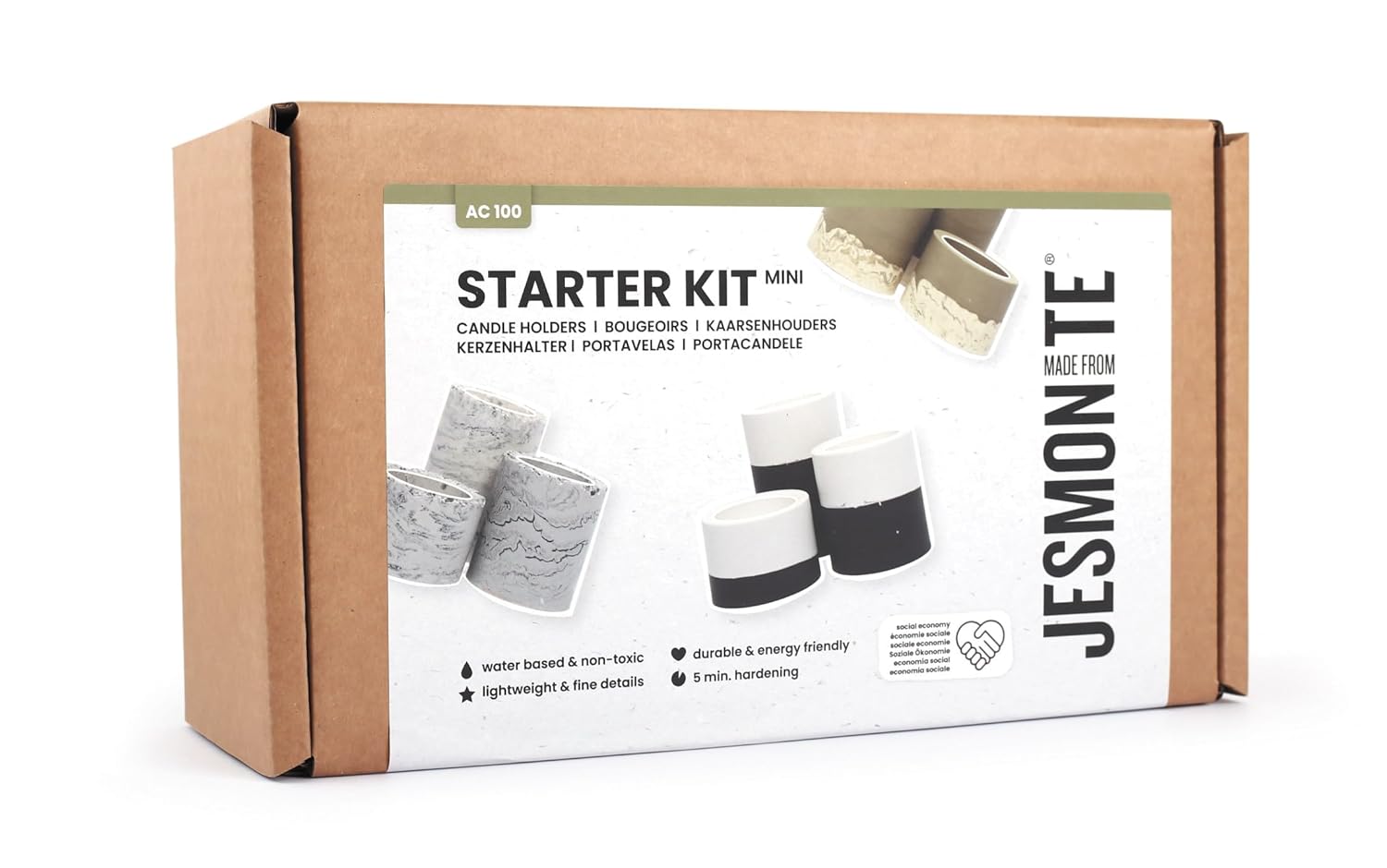 JESMONITE AC100 — Kit Débutant Bougeoirs 3 modèles – Image 4