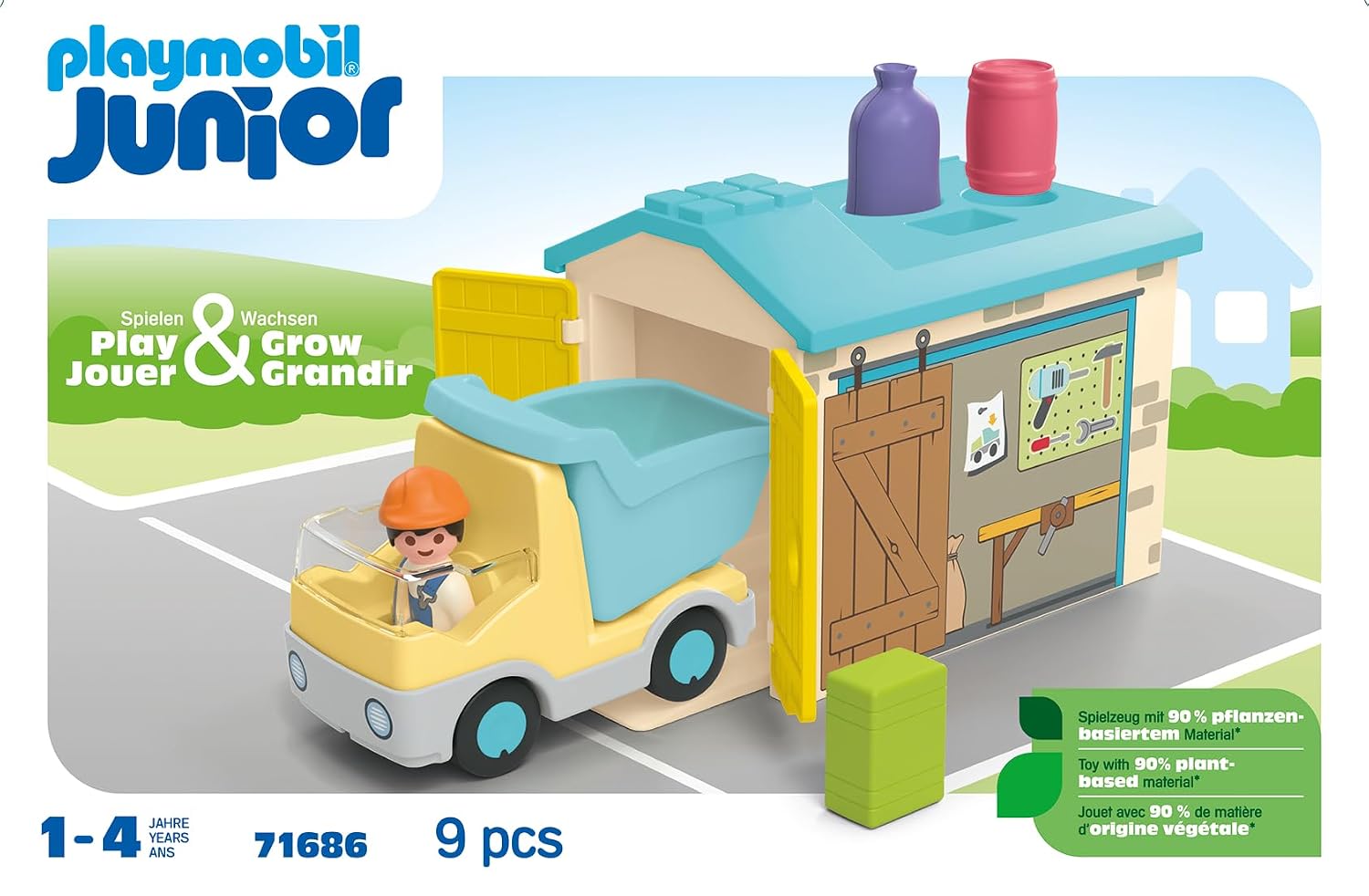 PLAYMOBIL Junior 71686 — Ouvrier avec Camion et Garage – Image 5