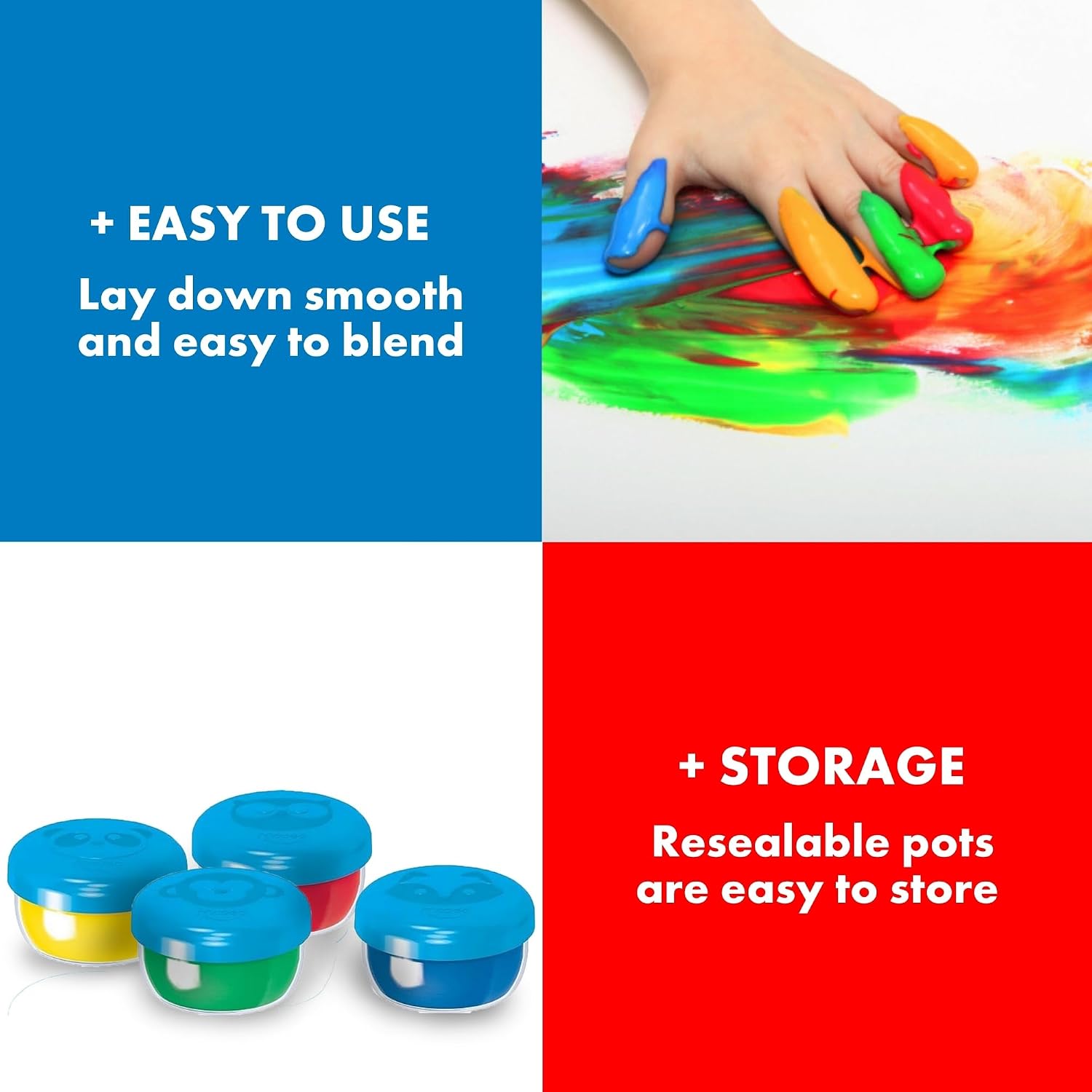 MAPED Color'Peps — 4 Pots de Peinture au Doigt 80 g – Image 7