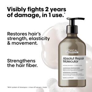 Alternative view of L'OREAL PROFESSIONNEL Absolut Repair Molecular — shampoing 500 ml