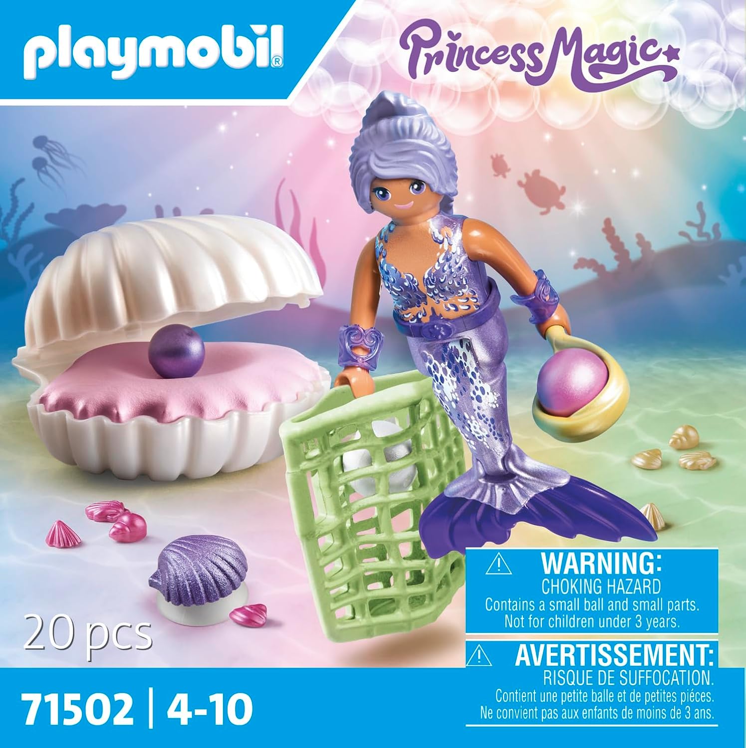 PLAYMOBIL Princess Magic — Sirène avec coquillage et perles – Image 13