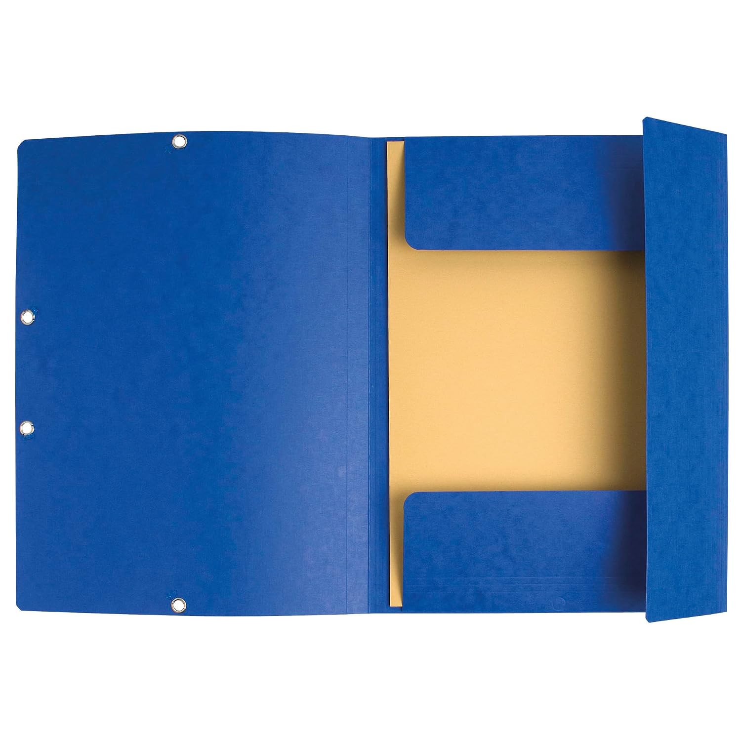 Exacompta - Réf. 55302E - Paquet de 10 chemises à élastiques - pochettes 3 rabats - en carte lustrée 355 g/m2 - dimensions 24 x 32 cm pour documents au format A4 - couleur bleu – Image 19
