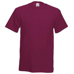 FRUIT OF THE LOOM SS022M — T-shirt homme bordeaux XL