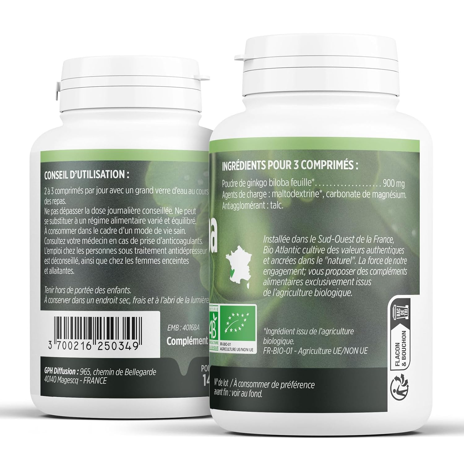 GINKGO BILOBA BIO — Comprimés 300 mg x200 – Image 11